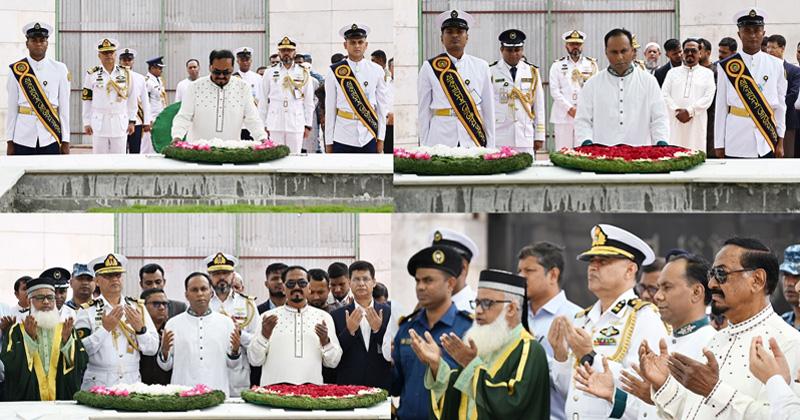 শহিদ জিয়া ও বেগম খালেদা জিয়ার সমাধিতে স্পিকার ও ডেপুটি স্পিকারের শ্রদ্ধা