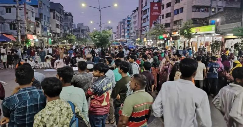 রামিসা হত্যাকাণ্ড: বিচারের দাবিতে কালশীতে সড়ক অবরোধ