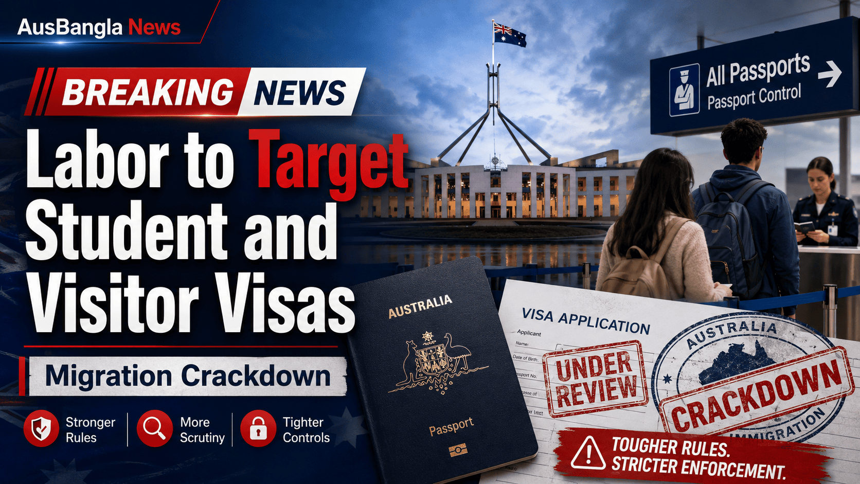 Labor to Target Students, Visitor Visas in Migration Crackdown