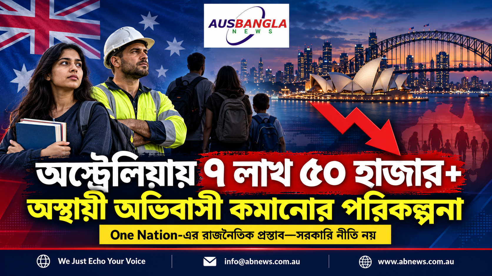 অস্ট্রেলিয়ায় ৭ লাখ ৫০ হাজার অস্থায়ী অভিবাসী কমানোর পরিকল্পনা; আন্তর্জাতিক শিক্ষার্থী ও দক্ষ কর্মীদের ভবিষ্যৎ নিয়ে শঙ্কা