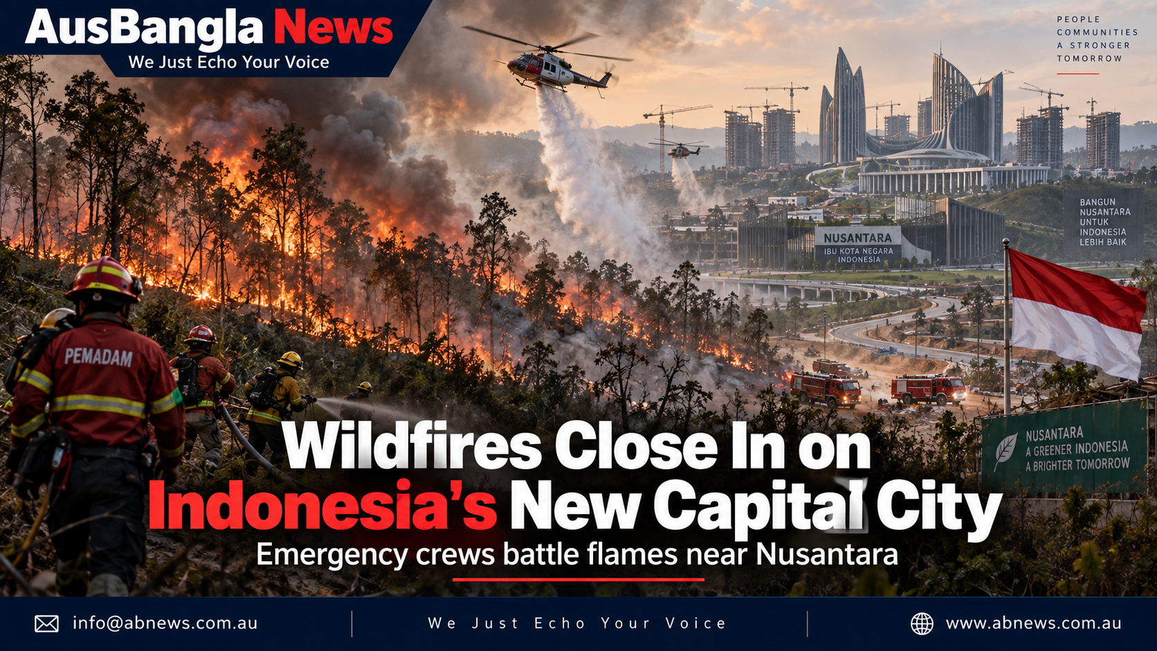 Wildfires Close In on Indonesia’s New Capital Nusantara as Authorities Battle Growing Fire Threat