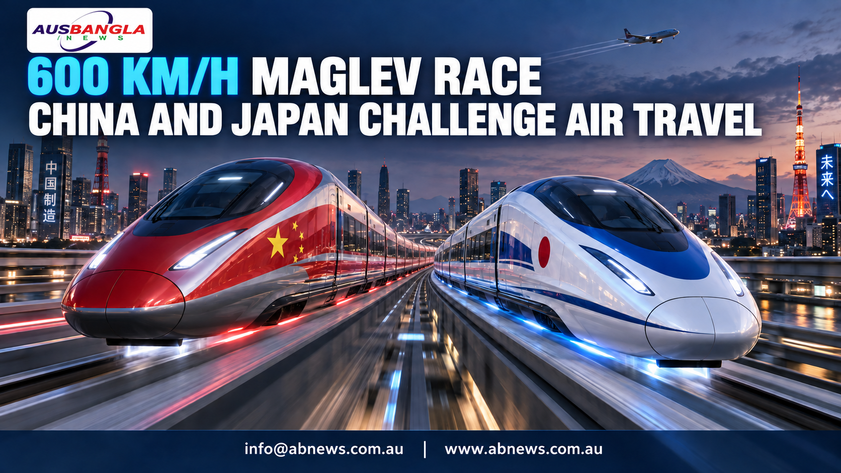 China–Japan Maglev Race: 600km/h Trains Could Challenge Short-Haul Air Travel
